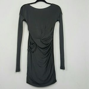 Rag & Bone  Dress Size 0 Ruched Metallic Gray